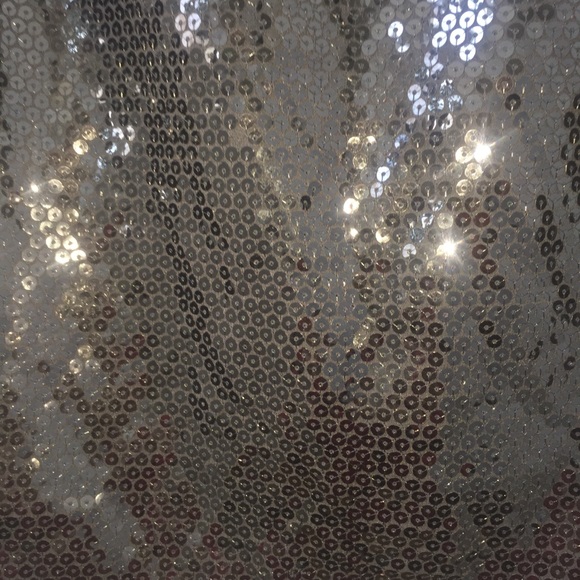 Poleci black sequin silk midi skirt size 4 - Picture 5 of 9